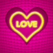 Coeur en or "Love"
