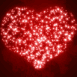 Coeur rempli d'�toiles scintillantes