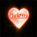 Coeur effet disco "Je t'aime"