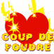 Coeur "Coup de foudre"