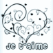 Coeur en arabesques "Je t'aime"