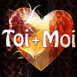 Coeur ambr "Toi + moi"