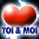 Coeur coup de foudre "Toi & moi"